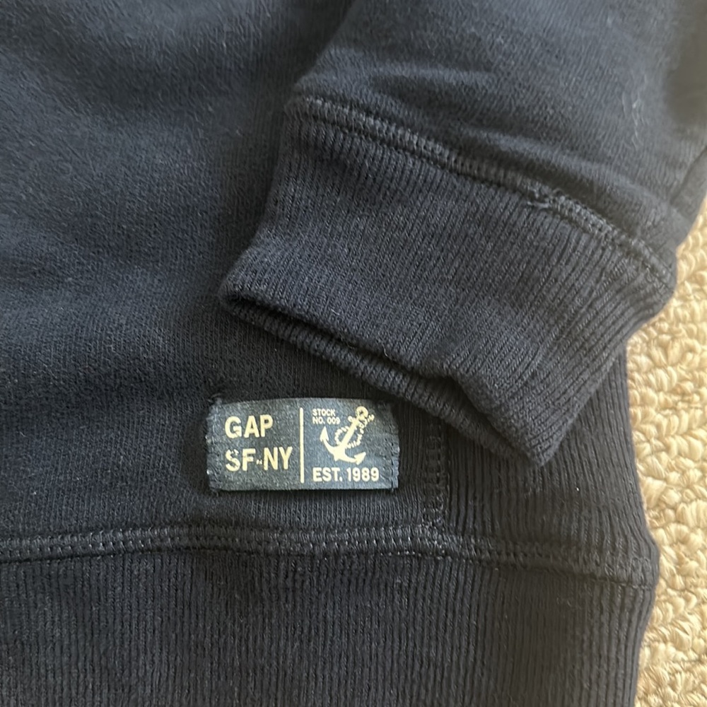 Baby Gap Navy Blue Crew Neck Sweatshirt - Picture 3 of 4